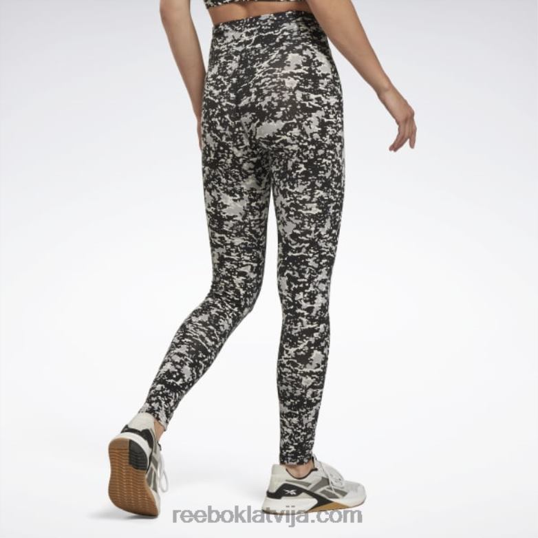 moderni safari kokvilnas legingi sievietes 0T464453 Reebok melns