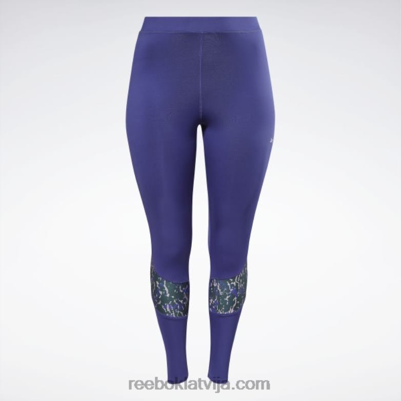 moderni safari legingi (plus izmēra) sievietes 0T464389 Reebok trekns violets
