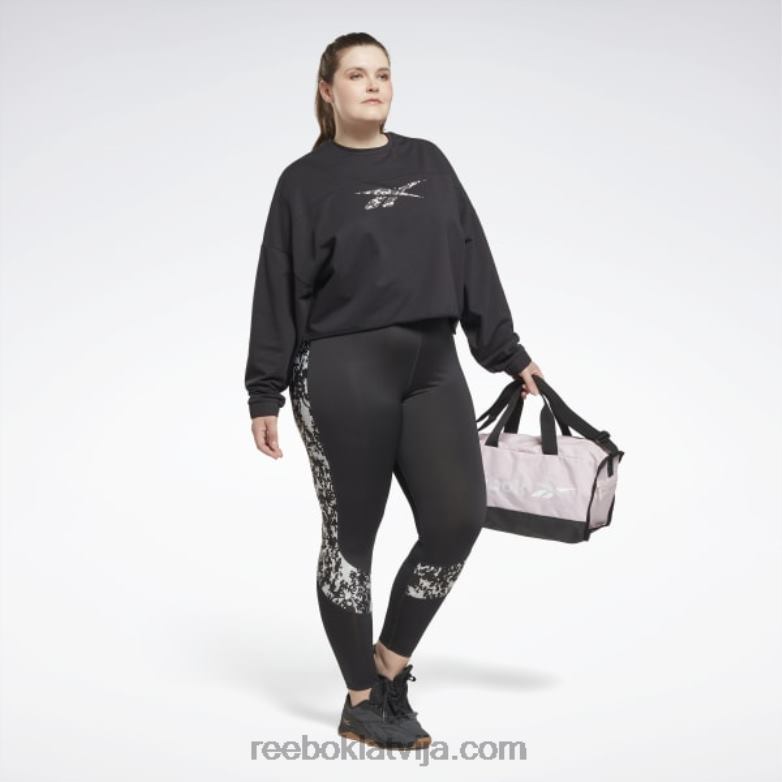 moderni safari legingi (plus izmēra) sievietes 0T464454 Reebok nakts melns