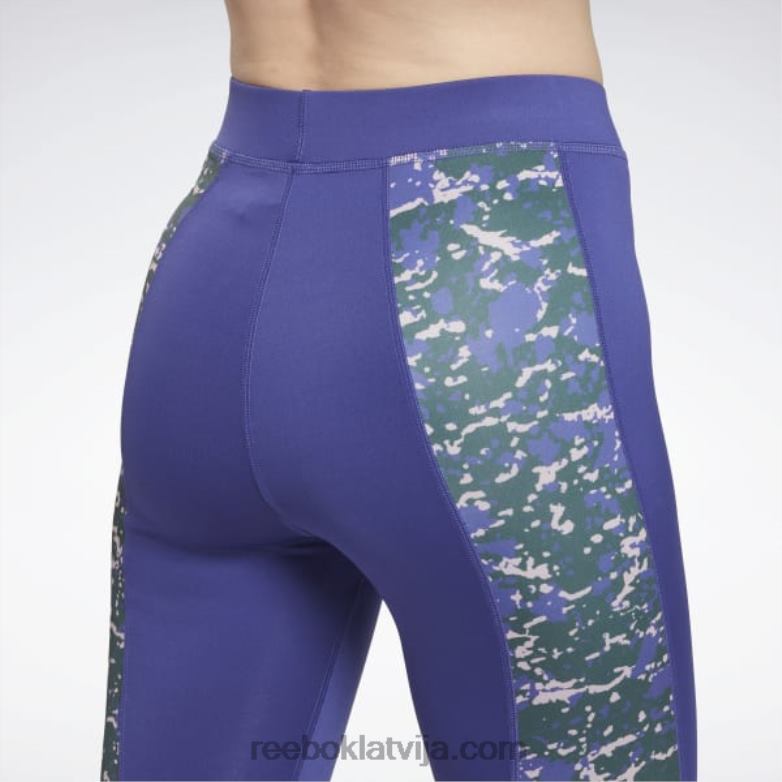 moderni safari legingi sievietes 0T464402 Reebok trekns violets