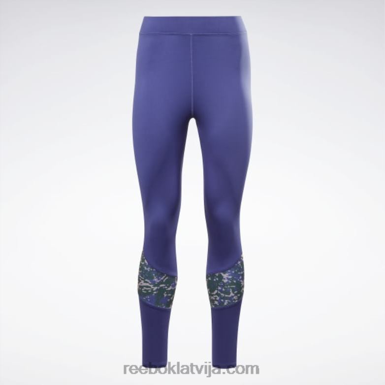 moderni safari legingi sievietes 0T464402 Reebok trekns violets