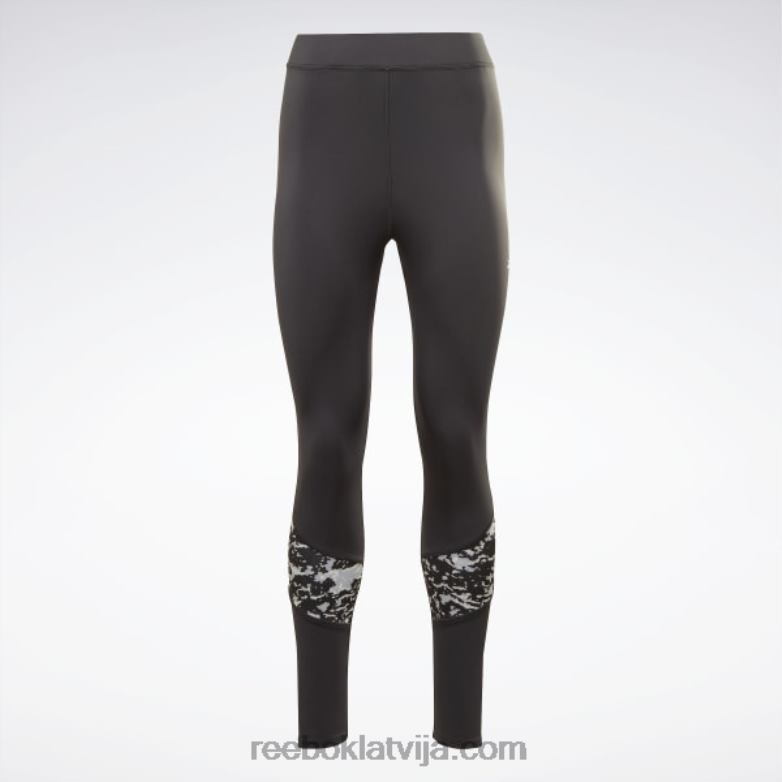 moderni safari legingi sievietes 0T464466 Reebok nakts melns