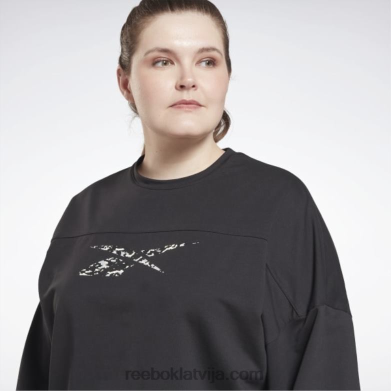 moderns safari pārklājums (plus izmēra) sievietes 0T464664 Reebok melns