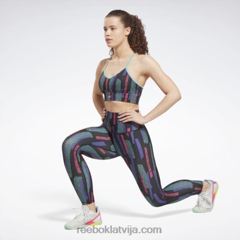 myt allover print zeķubikses sievietes 0T464539 Reebok daļēji lepni rozā