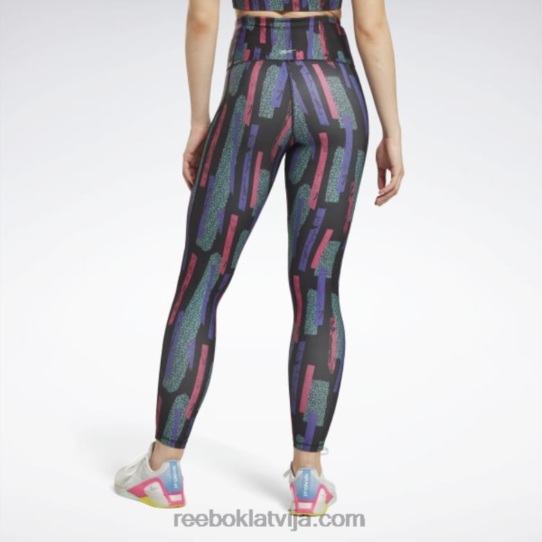 myt allover print zeķubikses sievietes 0T464539 Reebok daļēji lepni rozā