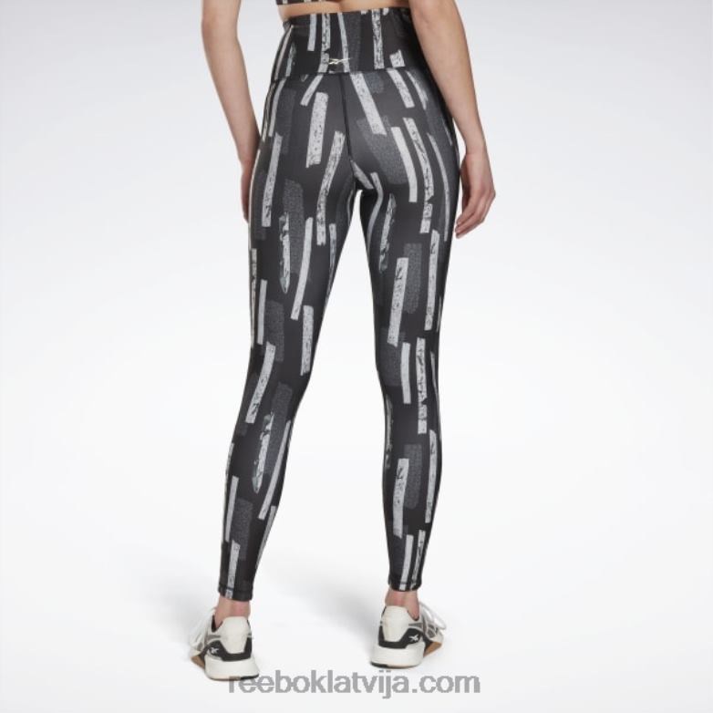 myt allover print zeķubikses sievietes 0T464638 Reebok nakts melns