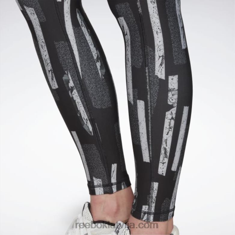 myt allover print zeķubikses sievietes 0T464638 Reebok nakts melns