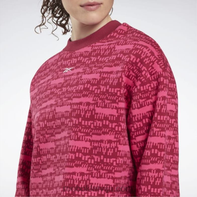 myt printed garām piedurknēm cover-up sievietes 0T464990 Reebok vajāšana rozā