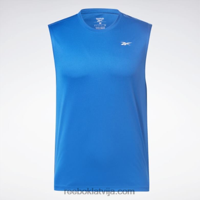 mācību t-krekls bez piedurknēm vīriešiem 0T4641178 Reebok vektors zils