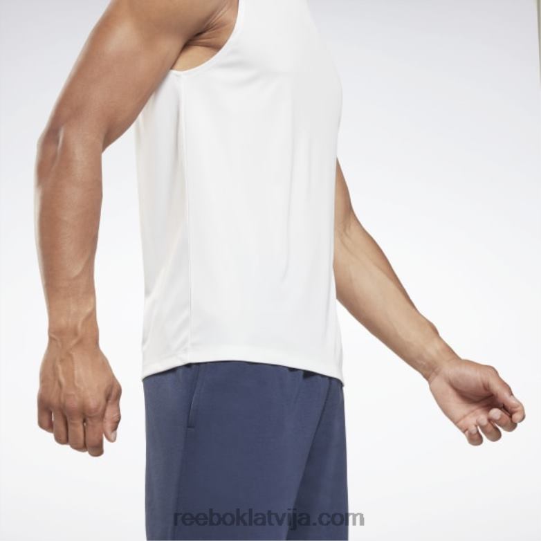 mācību t-krekls bez piedurknēm vīriešiem 0T4641190 Reebok balts