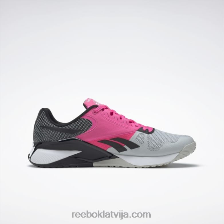 nano 6000 treniņu apavi0T464138 Reebok tīri pelēks 2/atomrozā/melns kodols