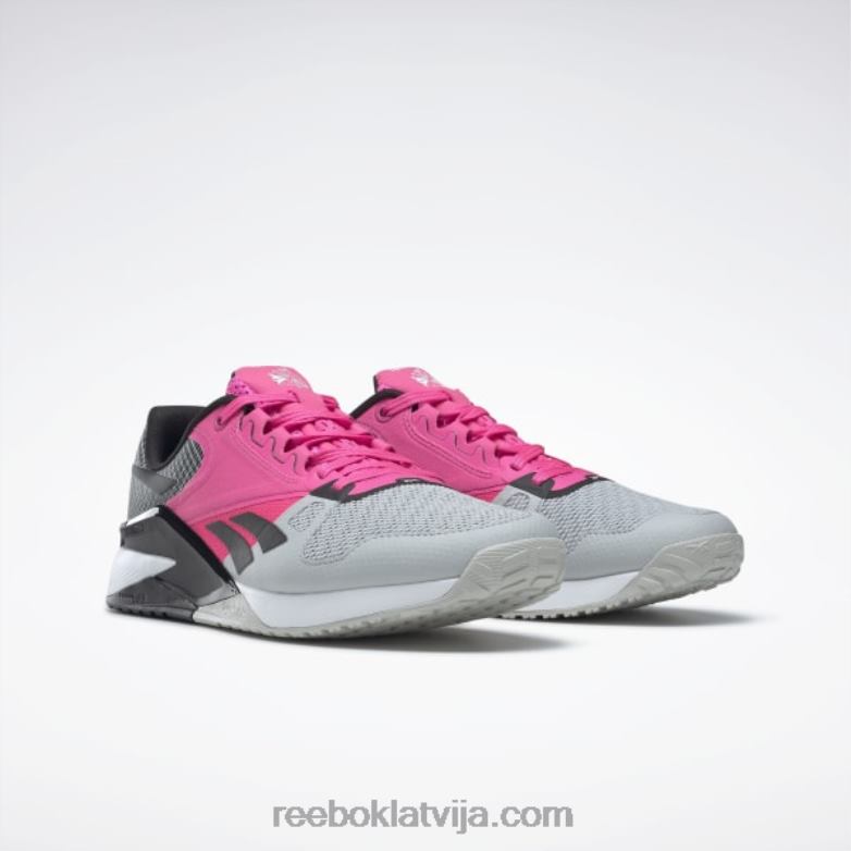 nano 6000 treniņu apavi0T464138 Reebok tīri pelēks 2/atomrozā/melns kodols