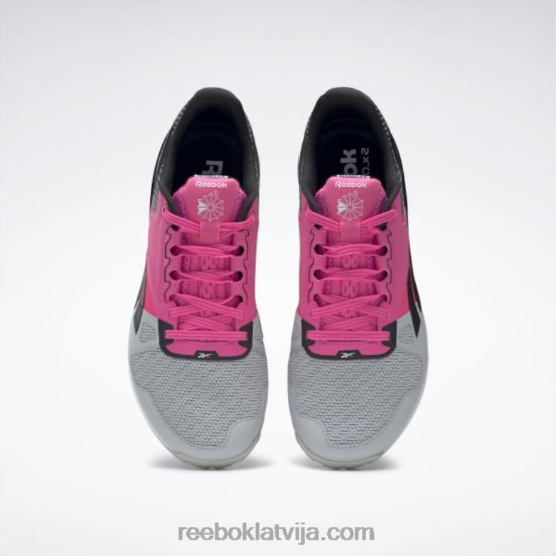 nano 6000 treniņu apavi0T464138 Reebok tīri pelēks 2/atomrozā/melns kodols