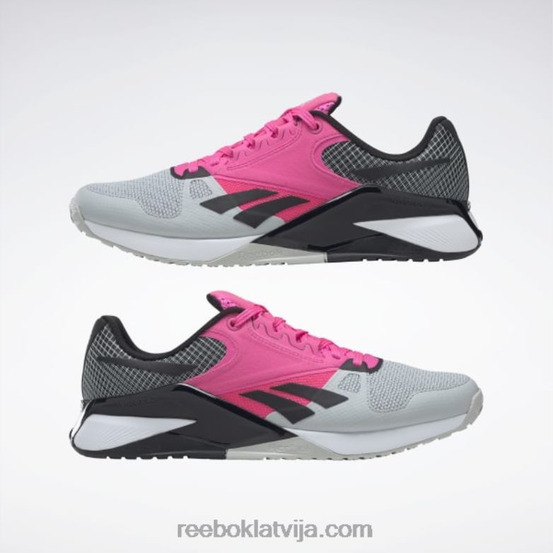 nano 6000 treniņu apavi0T464138 Reebok tīri pelēks 2/atomrozā/melns kodols