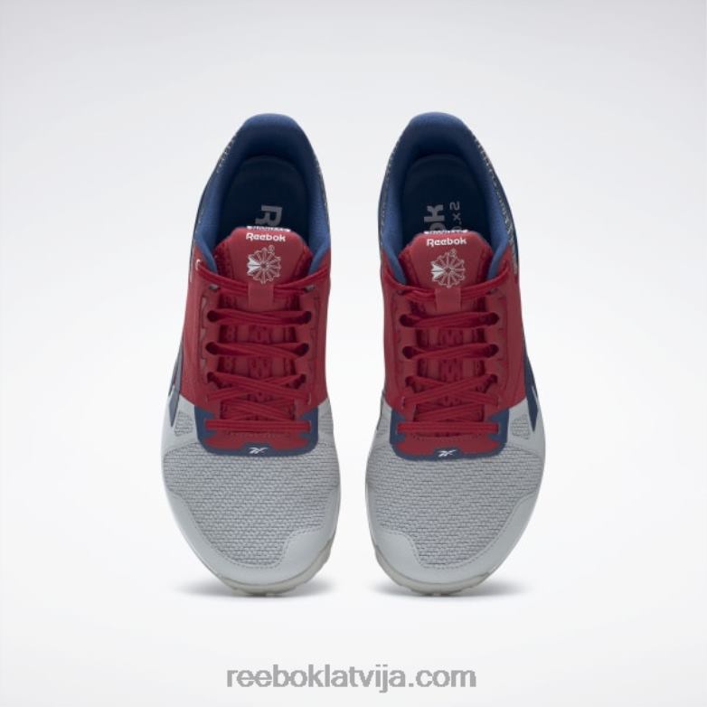 nano 6000 treniņu apavi0T464169 Reebok tīri pelēks 2/zibsarkans/batikas zils