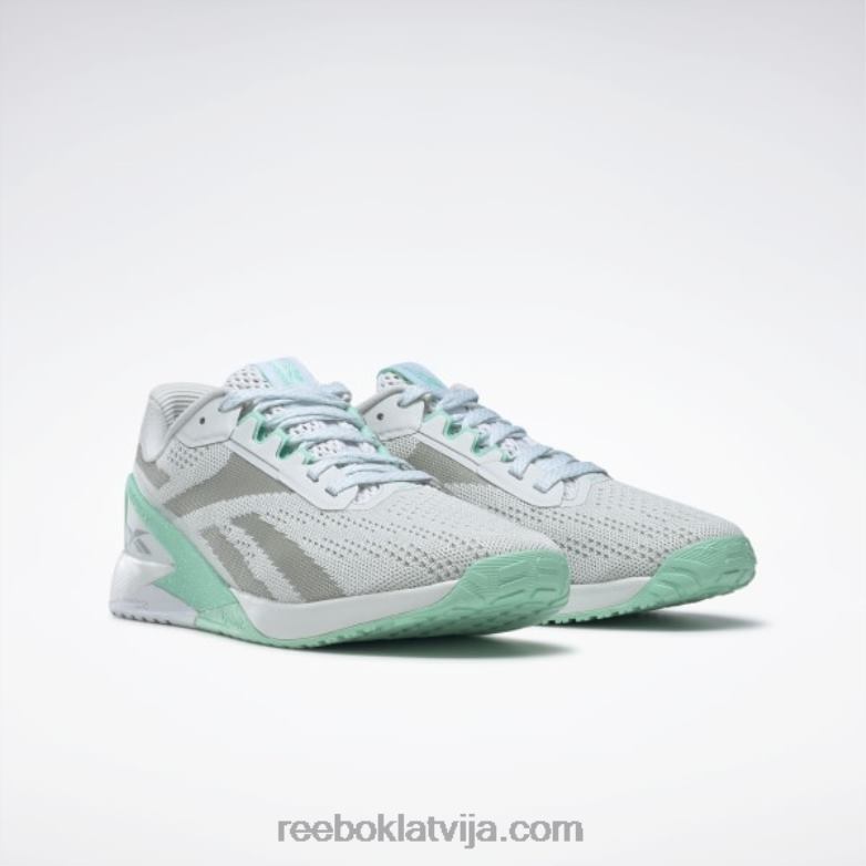 nano x1 sieviešu treniņu apavi0T464200 Reebok tīri pelēks 1/int piparmētru/tīri pelēks 3