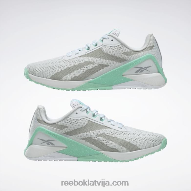 nano x1 sieviešu treniņu apavi0T464200 Reebok tīri pelēks 1/int piparmētru/tīri pelēks 3