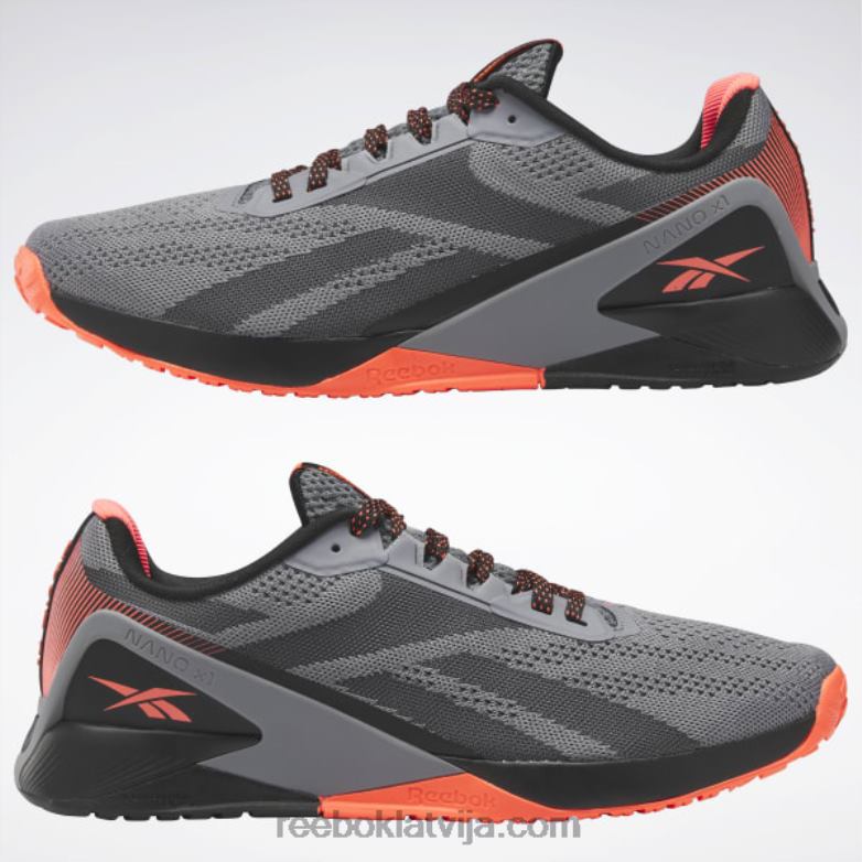 nano x1 vīriešu treniņa apavi0T4641044 Reebok kodols melns/tīri pelēks 5/oranžs uzliesmojums