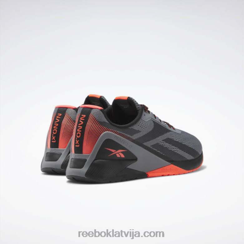 nano x1 vīriešu treniņa apavi0T4641044 Reebok kodols melns/tīri pelēks 5/oranžs uzliesmojums