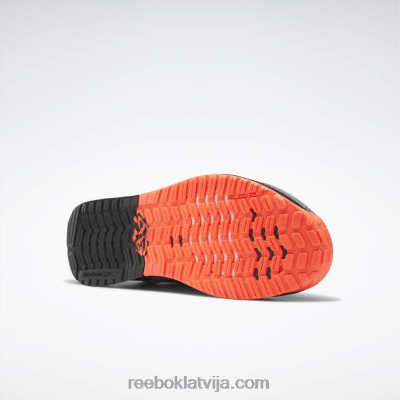 nano x1 vīriešu treniņa apavi0T4641044 Reebok kodols melns/tīri pelēks 5/oranžs uzliesmojums