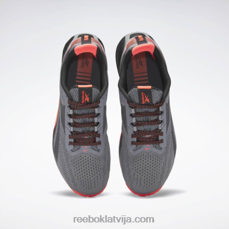 nano x1 vīriešu treniņa apavi0T4641044 Reebok kodols melns/tīri pelēks 5/oranžs uzliesmojums