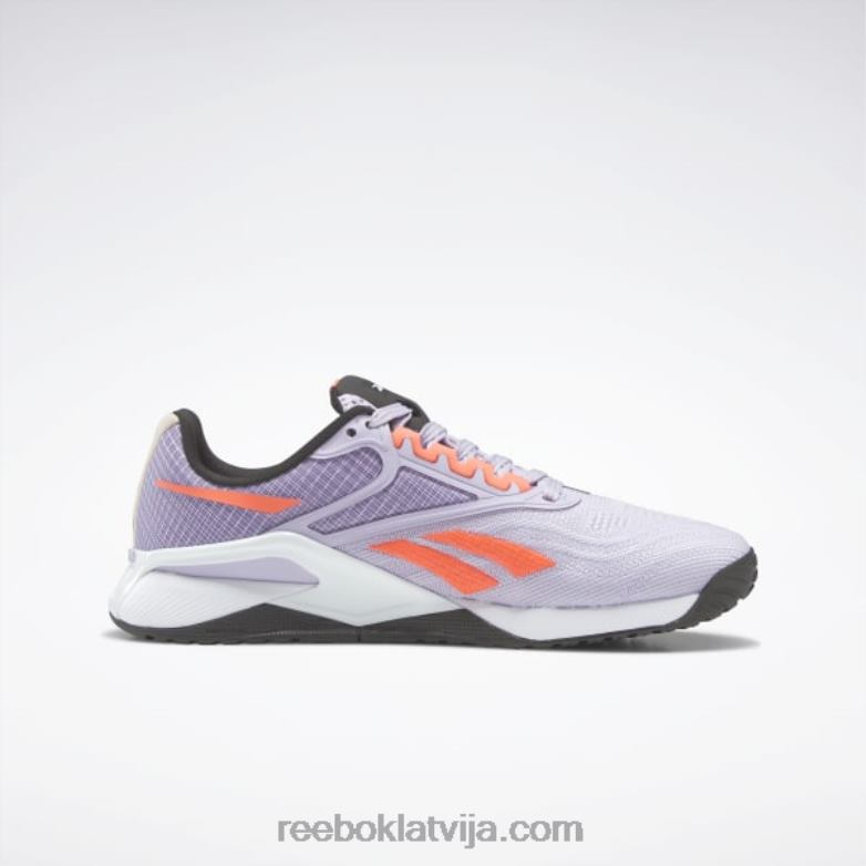 nano x2 sieviešu treniņa apavi0T46443 Reebok violeta oāze/oranžs uzliesmojums/melns kodols