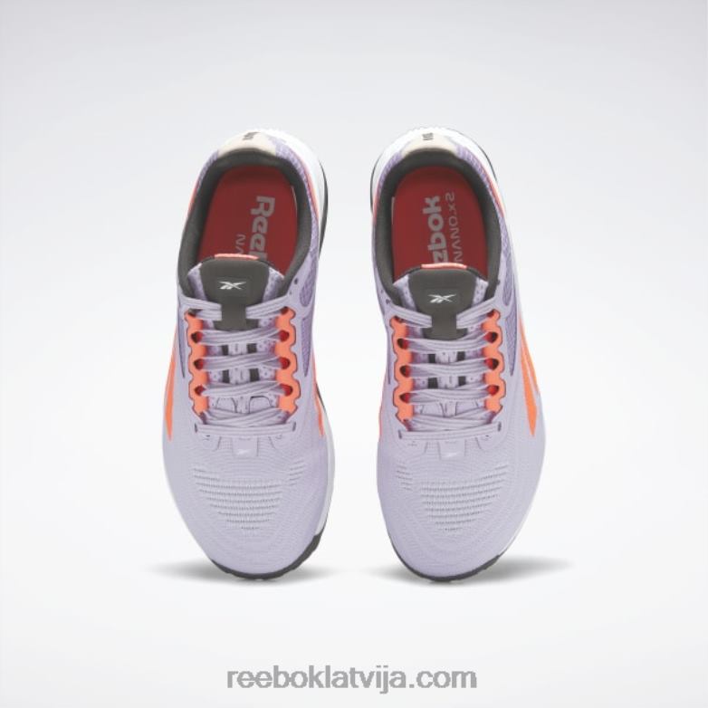 nano x2 sieviešu treniņa apavi0T46443 Reebok violeta oāze/oranžs uzliesmojums/melns kodols