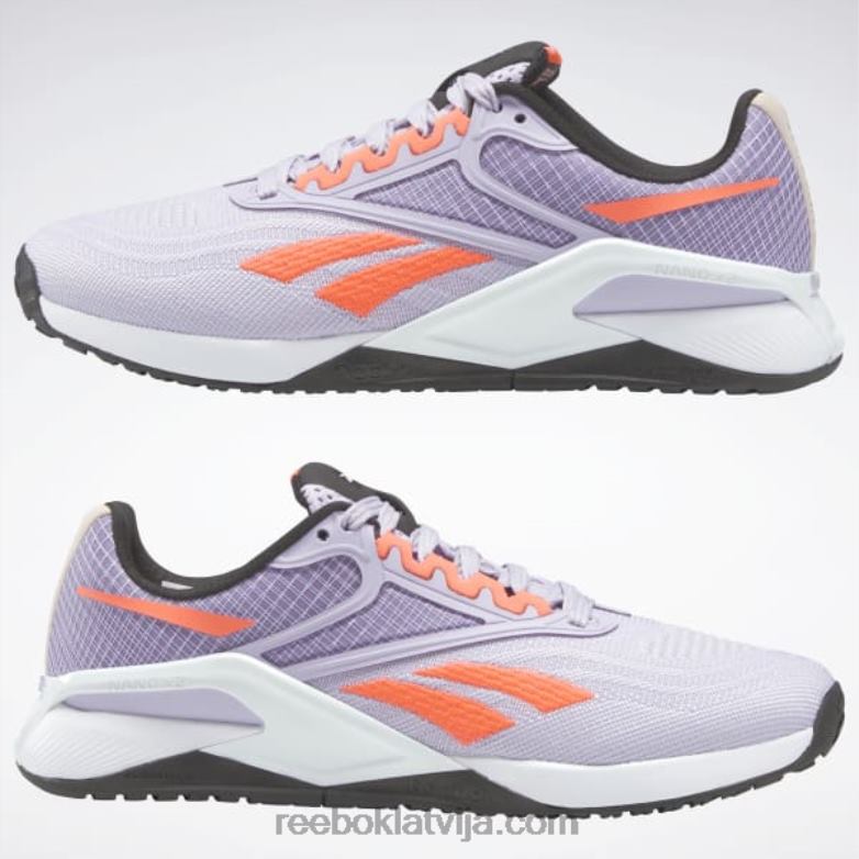 nano x2 sieviešu treniņa apavi0T46443 Reebok violeta oāze/oranžs uzliesmojums/melns kodols