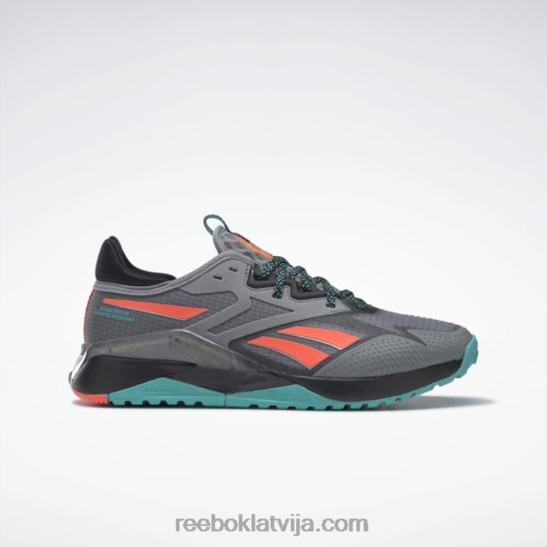 nano x2 tr piedzīvojumu sieviešu treniņu apavi0T464101 Reebok tīri pelēka 5/core melna/klasiska zilganzaļa