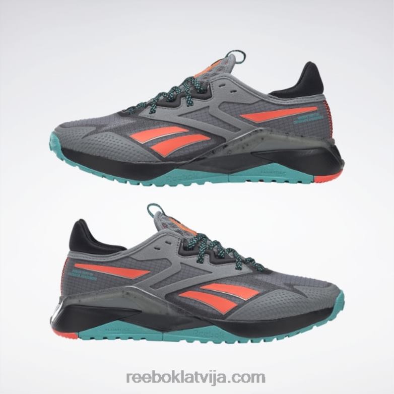 nano x2 tr piedzīvojumu sieviešu treniņu apavi0T464101 Reebok tīri pelēka 5/core melna/klasiska zilganzaļa