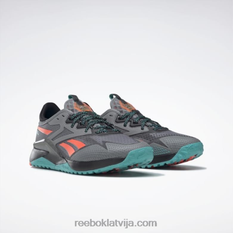 nano x2 tr piedzīvojumu sieviešu treniņu apavi0T464101 Reebok tīri pelēka 5/core melna/klasiska zilganzaļa
