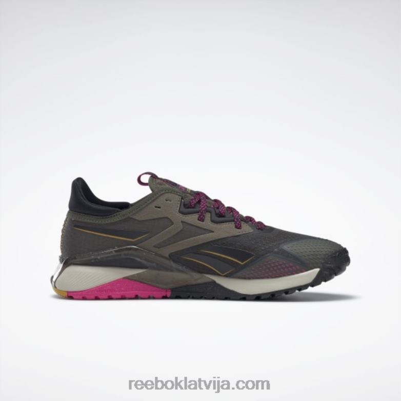 nano x2 tr piedzīvojumu sieviešu treniņu apavi0T464162 Reebok armija zaļš/core melns/lepni rozā