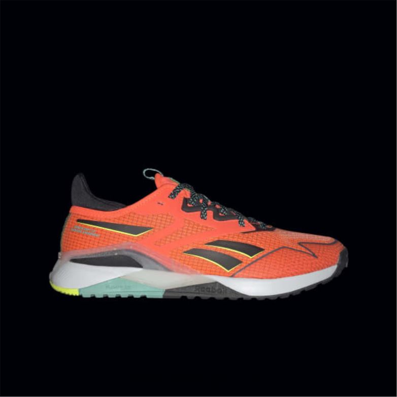 nano x2 tr piedzīvojumu sieviešu treniņu apavi0T464248 Reebok oranžs uzliesmojums / kodols melns / saules skābes dzeltena