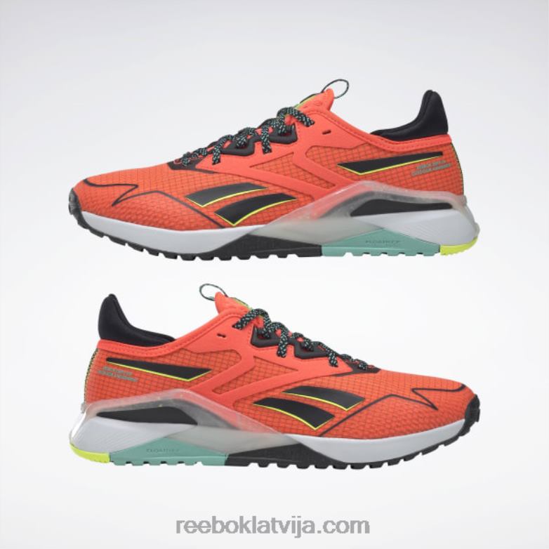 nano x2 tr piedzīvojumu sieviešu treniņu apavi0T464248 Reebok oranžs uzliesmojums / kodols melns / saules skābes dzeltena