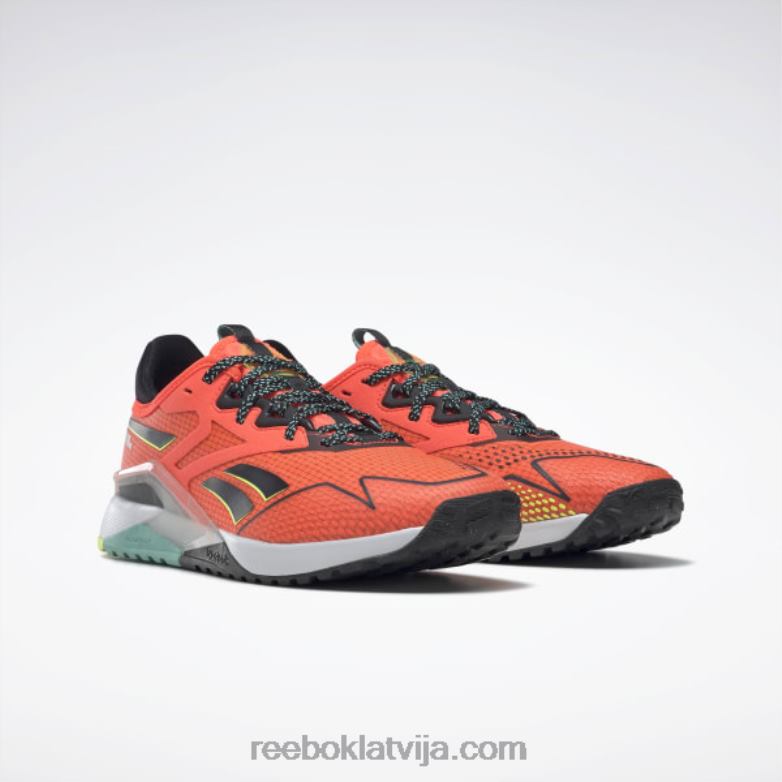 nano x2 tr piedzīvojumu sieviešu treniņu apavi0T464248 Reebok oranžs uzliesmojums / kodols melns / saules skābes dzeltena