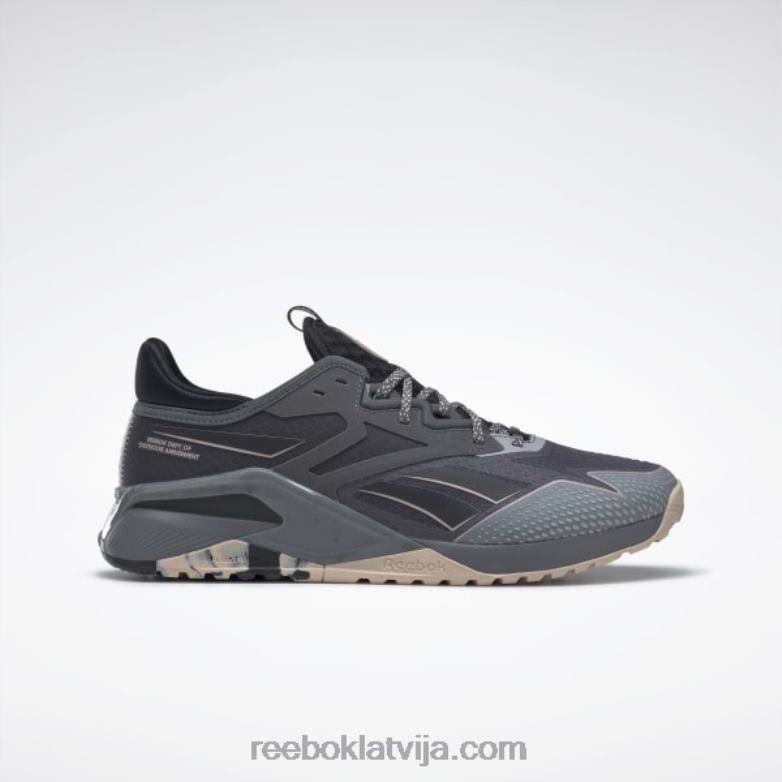 nano x2 tr piedzīvojumu vīriešu treniņa apavi0T4641049 Reebok tīri pelēks 6/core melns/mīksts ekrū