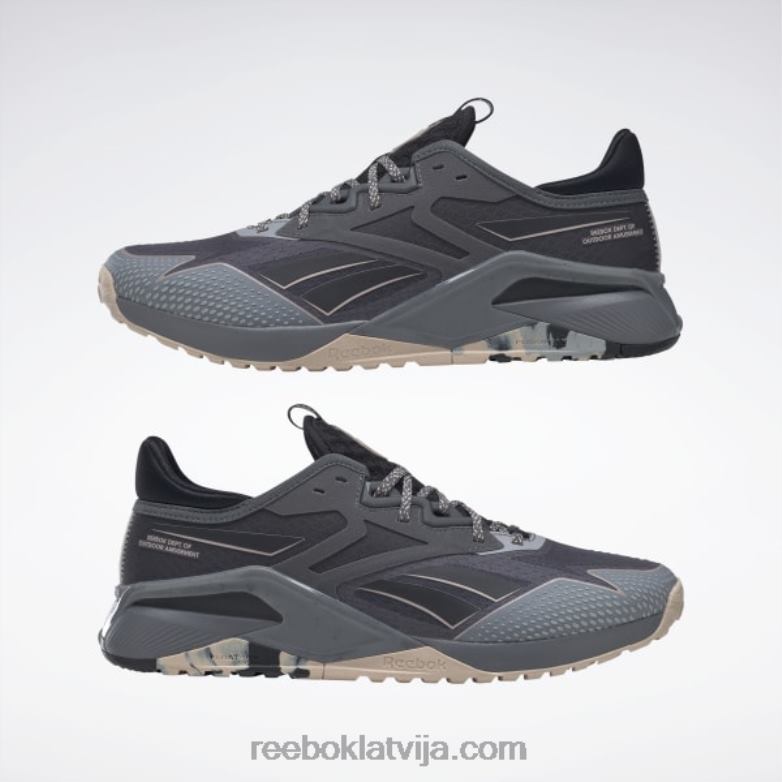 nano x2 tr piedzīvojumu vīriešu treniņa apavi0T4641049 Reebok tīri pelēks 6/core melns/mīksts ekrū
