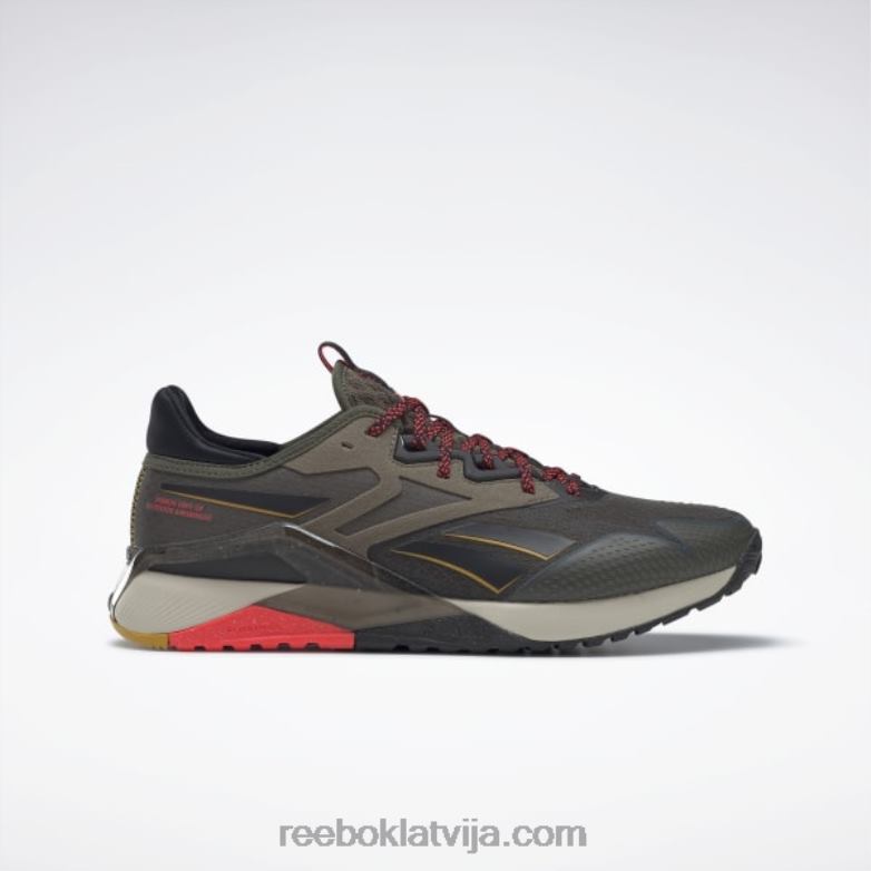 nano x2 tr piedzīvojumu vīriešu treniņa apavi0T4641054 Reebok armija zaļš/core melns/neona ķirsis