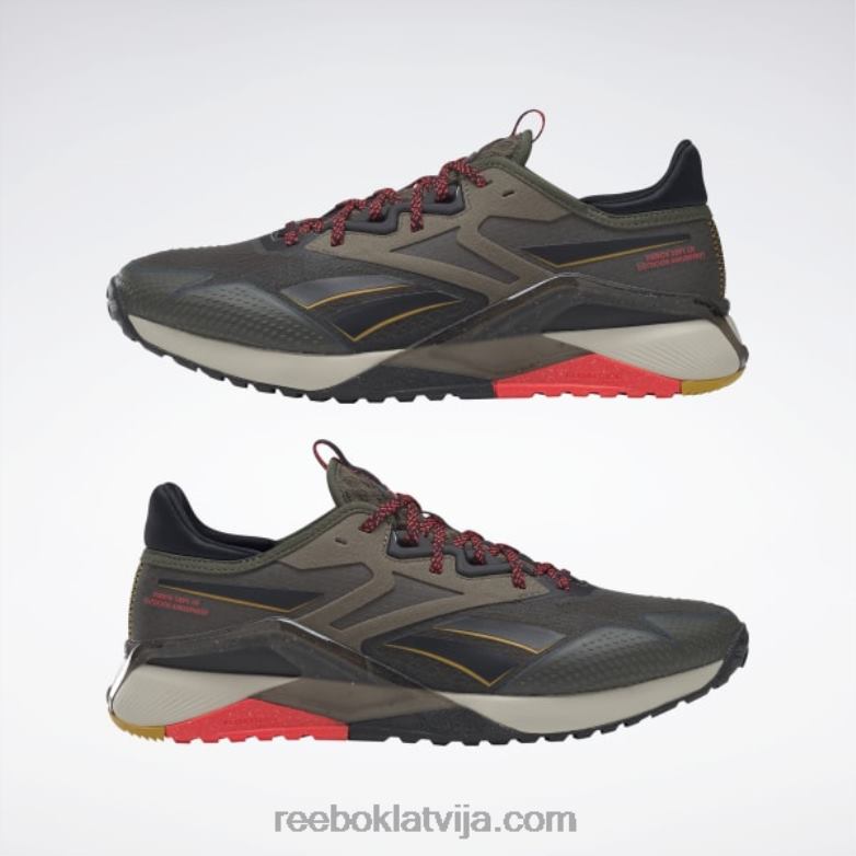 nano x2 tr piedzīvojumu vīriešu treniņa apavi0T4641054 Reebok armija zaļš/core melns/neona ķirsis