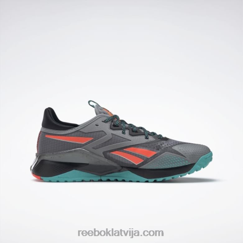 nano x2 tr piedzīvojumu vīriešu treniņa apavi0T4641063 Reebok tīri pelēka 5/core melna/klasiska zilganzaļa