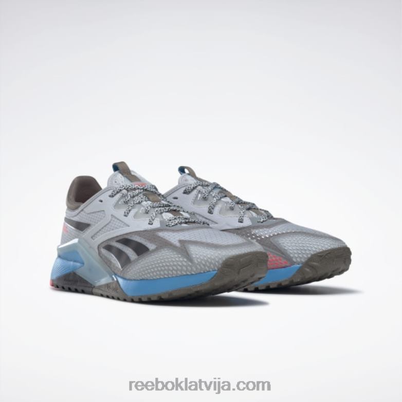 nano x2 tr piedzīvojumu vīriešu treniņa apavi0T4641107 Reebok pure gray 2/trek grey/radiant aqua