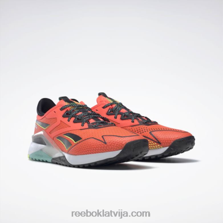 nano x2 tr piedzīvojumu vīriešu treniņa apavi0T4641116 Reebok oranžs uzliesmojums / kodols melns / saules skābes dzeltena