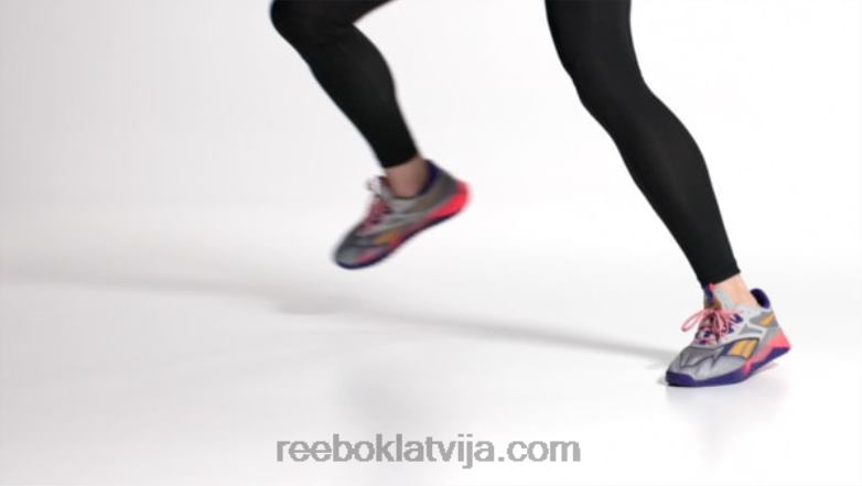 nano x2 tr piedzīvojumu vīriešu treniņa apavi0T4641122 Reebok tīri pelēks 3/trekns violets/oranžs uzliesmojums