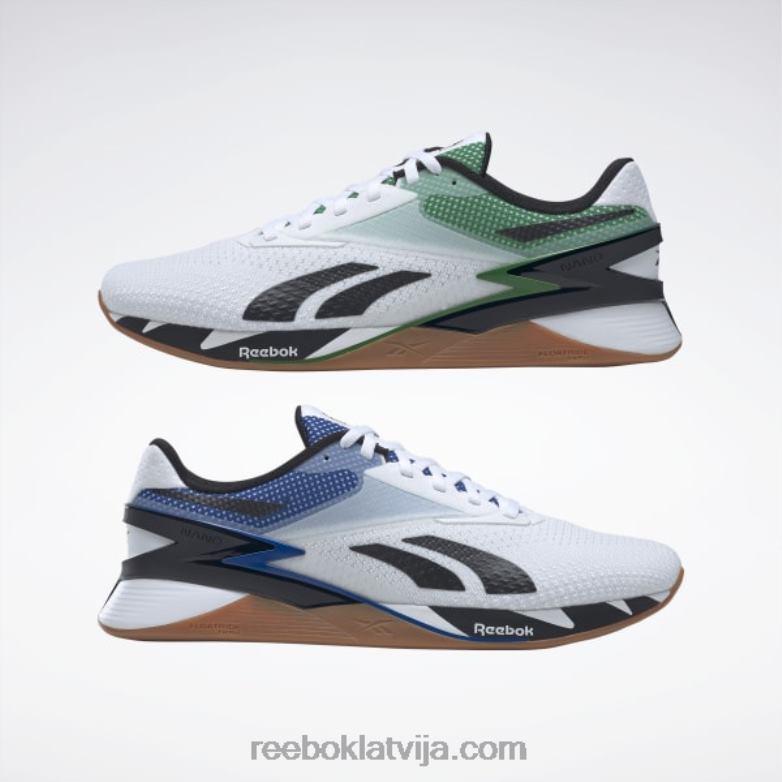 nano x3 apavi0T46423 Reebok ftwr balts/glen zaļš/vektorzils