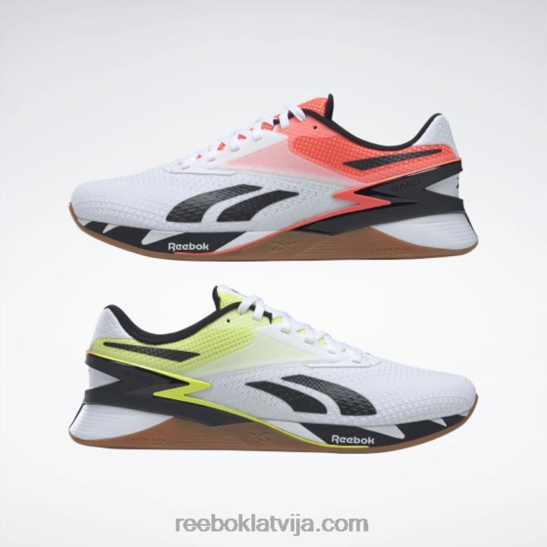 nano x3 apavi0T46425 Reebok ftwr balts/oranžs uzliesmojums/saules skābe dzeltens