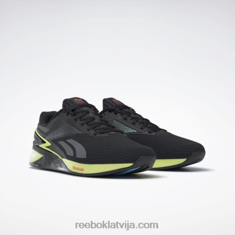 nano x3 apavi0T46435 Reebok kodols melns/enerģisks mirdzums/smash orange s23-r