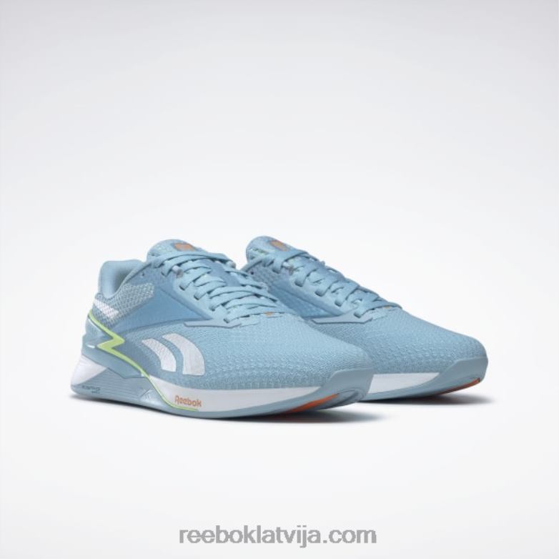 nano x3 sieviešu apavi0T464113 Reebok zila pērle/enerģijas mirdzums/persiku pūciņš s23-r