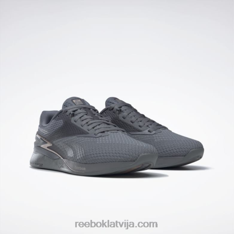 nano x3 sieviešu apavi0T46418 Reebok tīri pelēks 6/tīrs pelēks 7/taupe met s23