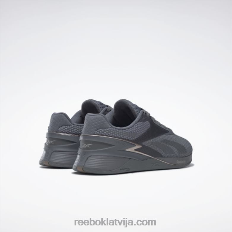 nano x3 sieviešu apavi0T46418 Reebok tīri pelēks 6/tīrs pelēks 7/taupe met s23