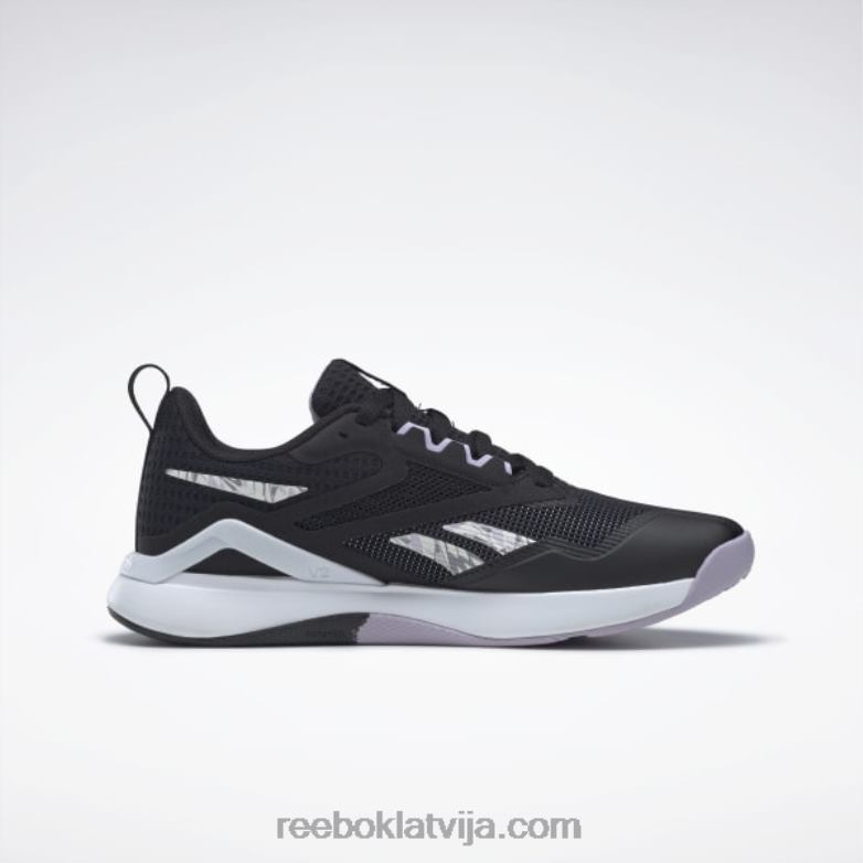 nanoflex tr 20 sieviešu treniņu apavi0T464136 Reebok kodols melns/ftwr balts/violeta oāze